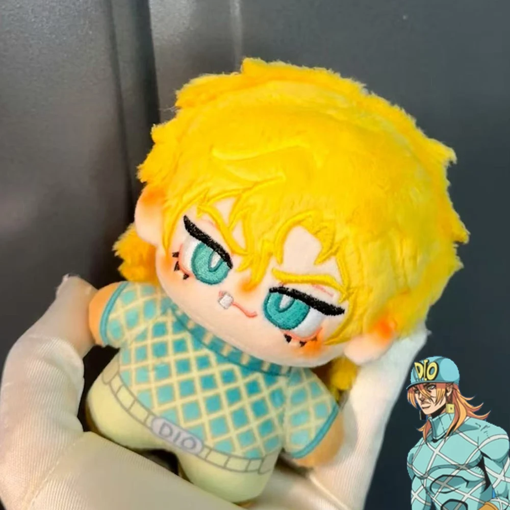 Anime JOJO STEEL BALL RUN Diego Brando Cosplay Cotton Doll Keychain Plush Stuffed Dolls Bag Pendant Decoration Accessory Prop
