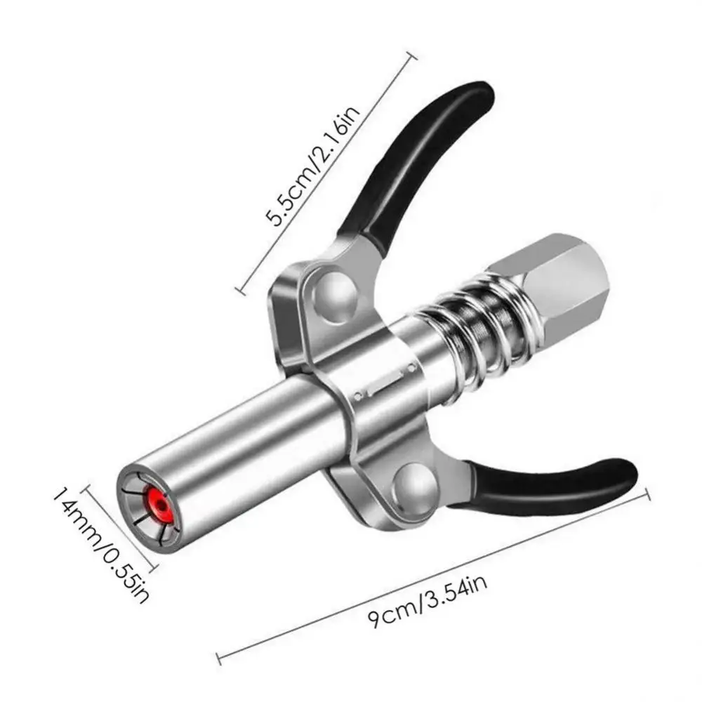 Grease Gun Coupler 10000 PSI NPTI/8 High Pressure Grease Nozzle Oil Pump Car Syringe Lubricant Tip Repair Accessories Lubricant