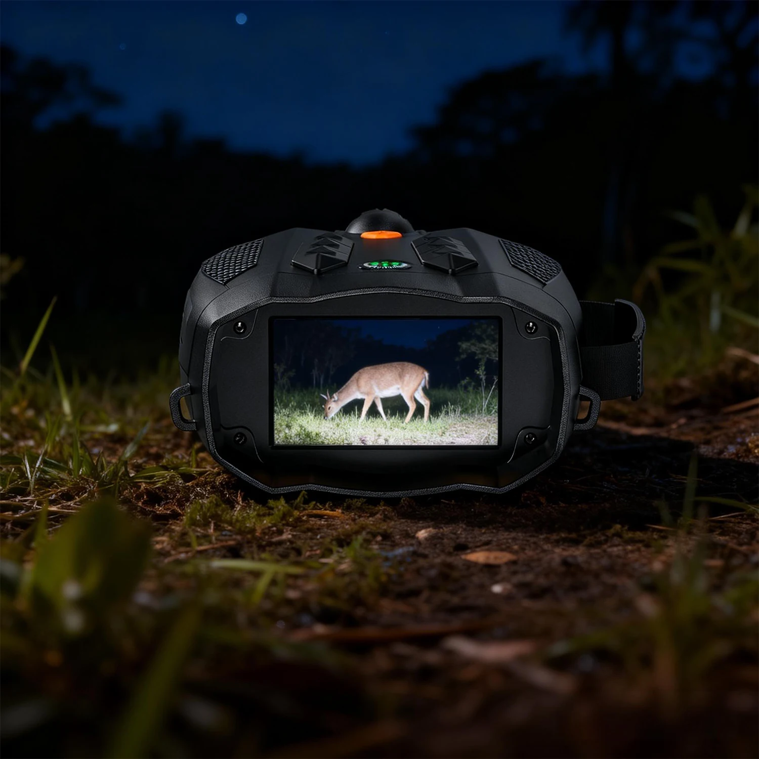 10X 1080P HD Infra Night Vision Scope with 5W IR 800m Visual 3Inch Screen Flashlight Night Vision Device