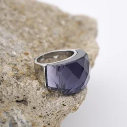 New high quality luxury stainless steel multi-stone style ring fashion trend