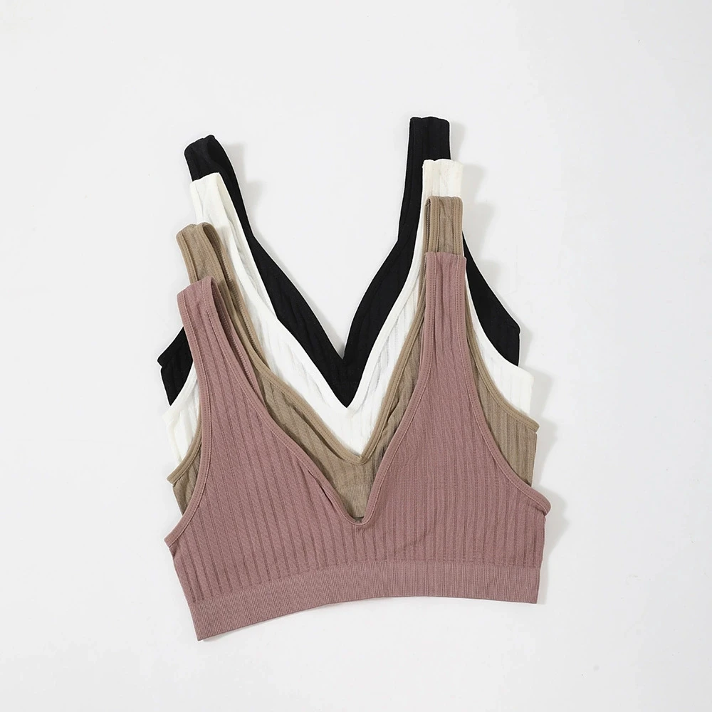 سلس أنبوب القمم النساء رفع حمالات الصدر U على شكل الظهر الصدرية مثير الملابس الداخلية الإناث حمالة ضبط الأشرطة مضلع ملابس داخلية رياضية #3