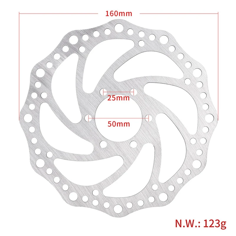 2Pcs 160MM Brake Disc Pad For Dualtron Thunder Ultra Electric Scooter 6 Holes Hydraulic Disc Brake Parts