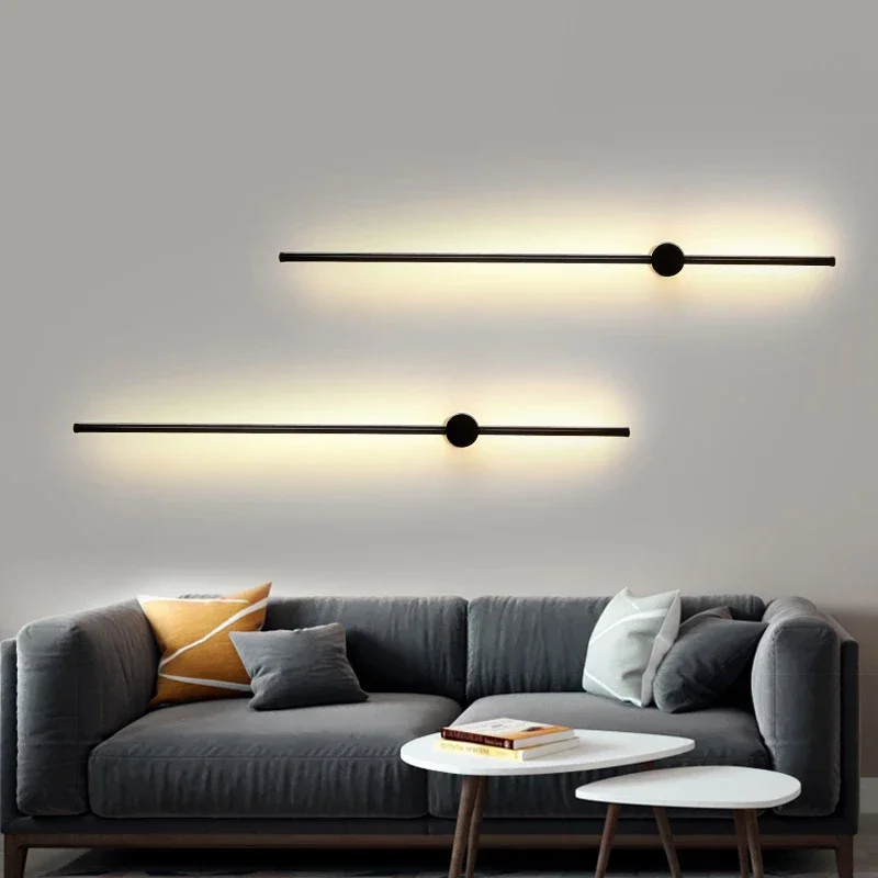 Modern Minimalist Long Led Wall Sconce 80cm Light Indoor Wall Light Living Room Bedroom Sofa background Wall Lamp Long Wall Lamp