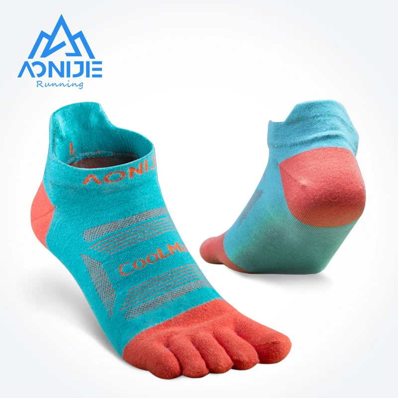 AONIJIE – chaussettes athlétiques à cinq orteils, 3 paires, pour course à pied, Marathon, piste de course, E4801 E4802