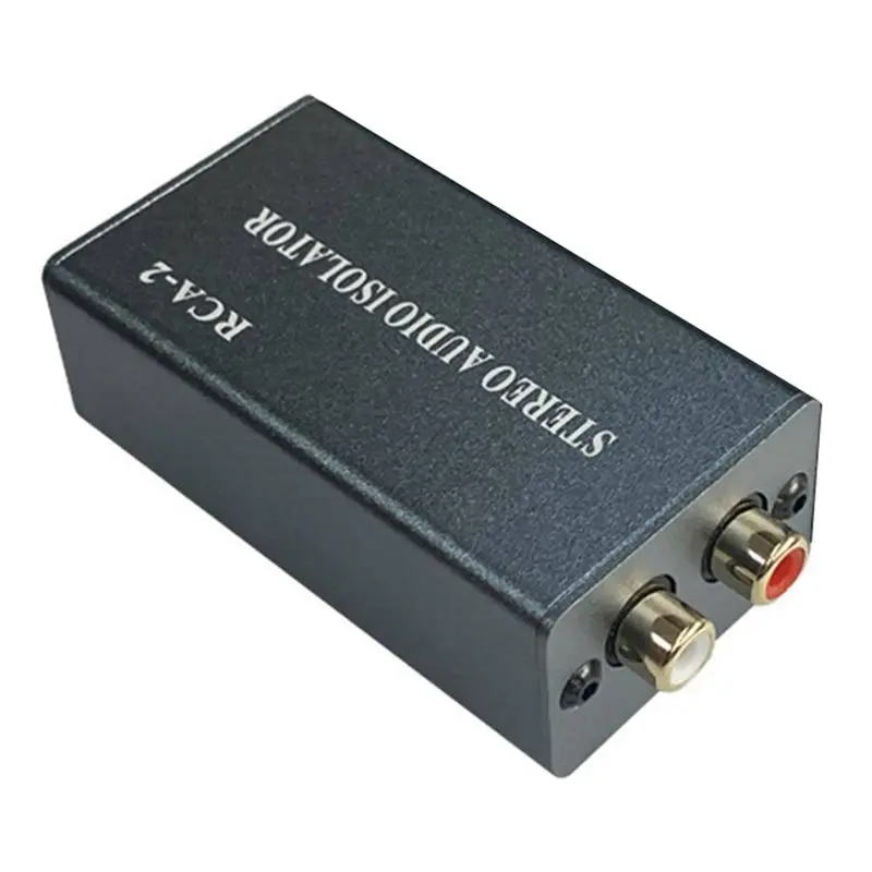 

RCA Stereo 2-Channel Audio Isolator Noise Shielding Eliminator Computer Amplifier Audio Instrument Noise Reducer
