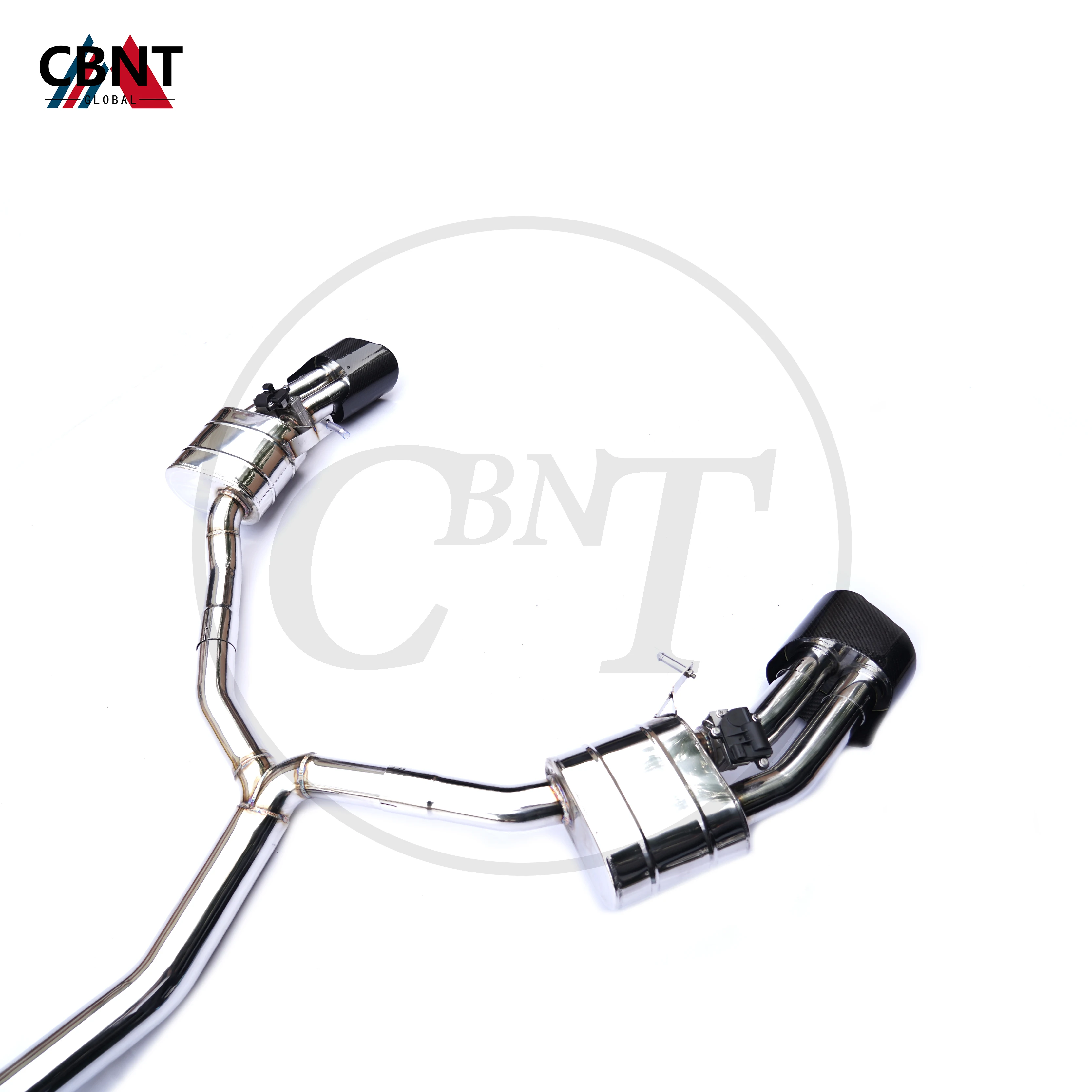 CBNT for Audi RS5 B9 2.9T Exhaust System Front Pipe & Valvetronic Catback Muffler with Valve High Quality SS304 Exhaust-pipe