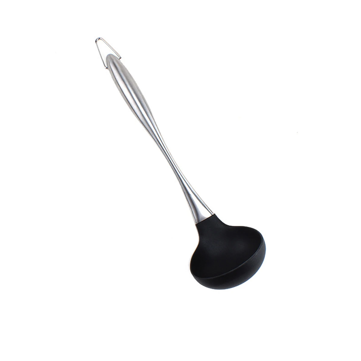 

Silicone Cooking Utensil Nonstick Heat Resistant Kitchen Tool 480° Grade Black Stainless Steel Handle Kitchen Gadgets For