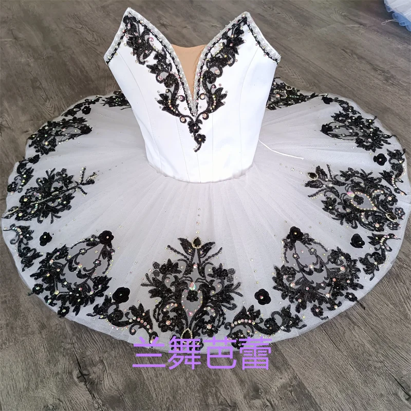 Professional Custom Size 12 Layers Kids Girls Women Adult Performance Wear White Black Ballet Dance Tutu Costumes