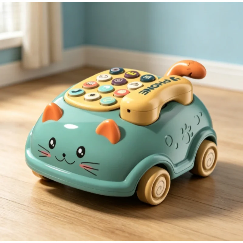

Kids Simulated Phone Car Toy Electric Story Teller Light Music Early Educational Learning Toy
