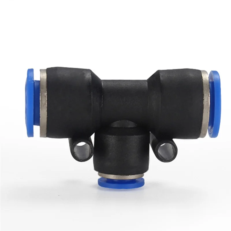 ABLN-100Piece PEG Pneumatic Fitting Reducing Unequ Tee Lock Air Pipe Quick Into Fitting T Type 3-Way PEG12-8