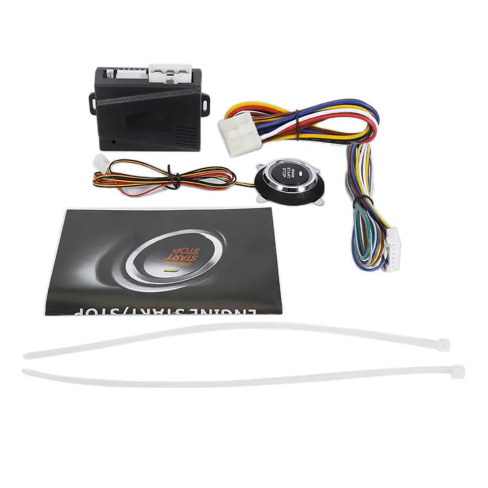 Interruptor de encendido de entrada de repuesto para coche, botón de arranque de parada de motor, sin llave, Universal