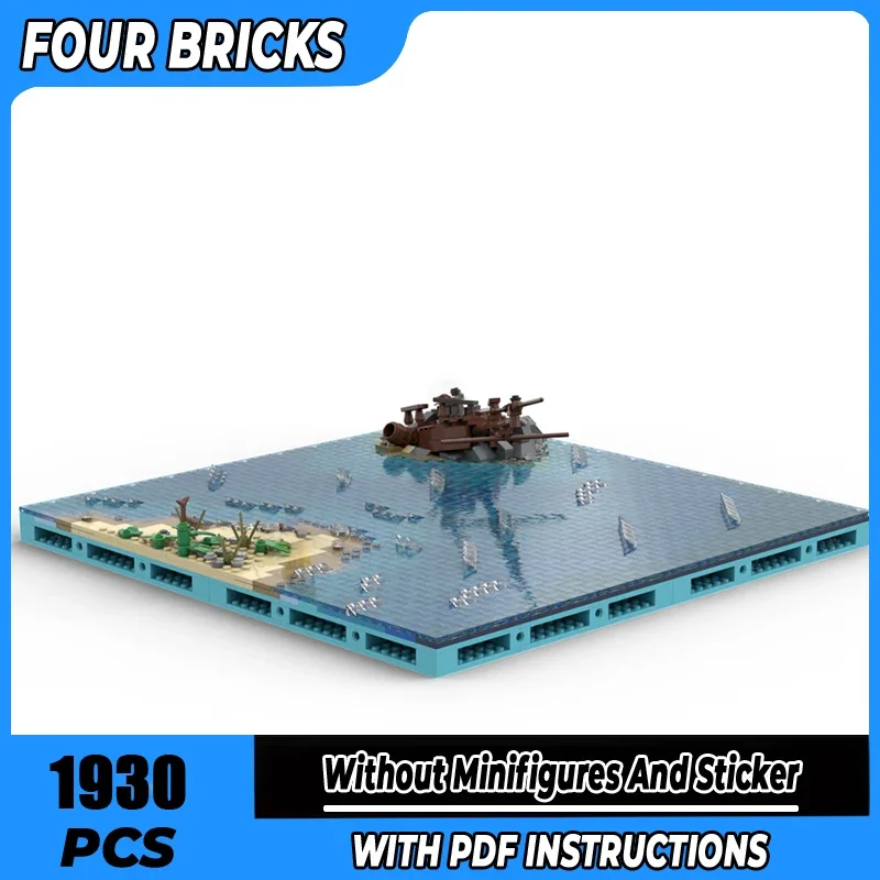 Moc Bausteine tropischen strand Technologie Modulare Ziegel Modell Geschenke Weihnachten Spielzeug DIY Sets Montage