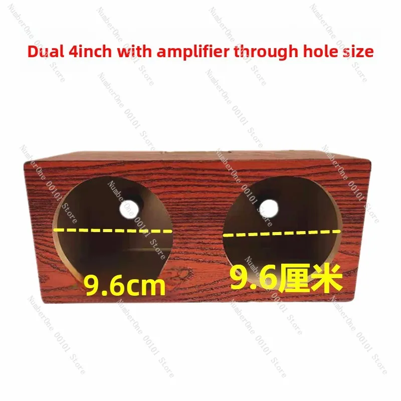 Dual 4/5/6.5 Inch Active Subwoofer Empty Cabinet With Amplifier Port DIY Home Audio Speaker Box Housing