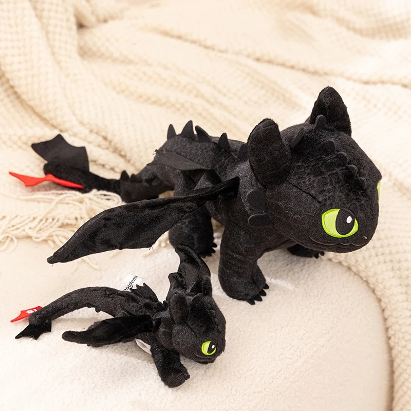 Adorables juguetes de peluche sin dientes, muñeco de peluche de dragón cómo entrenar a tu dragón, llavero periférico de animé, regalo de Navidad Kawaii para niños