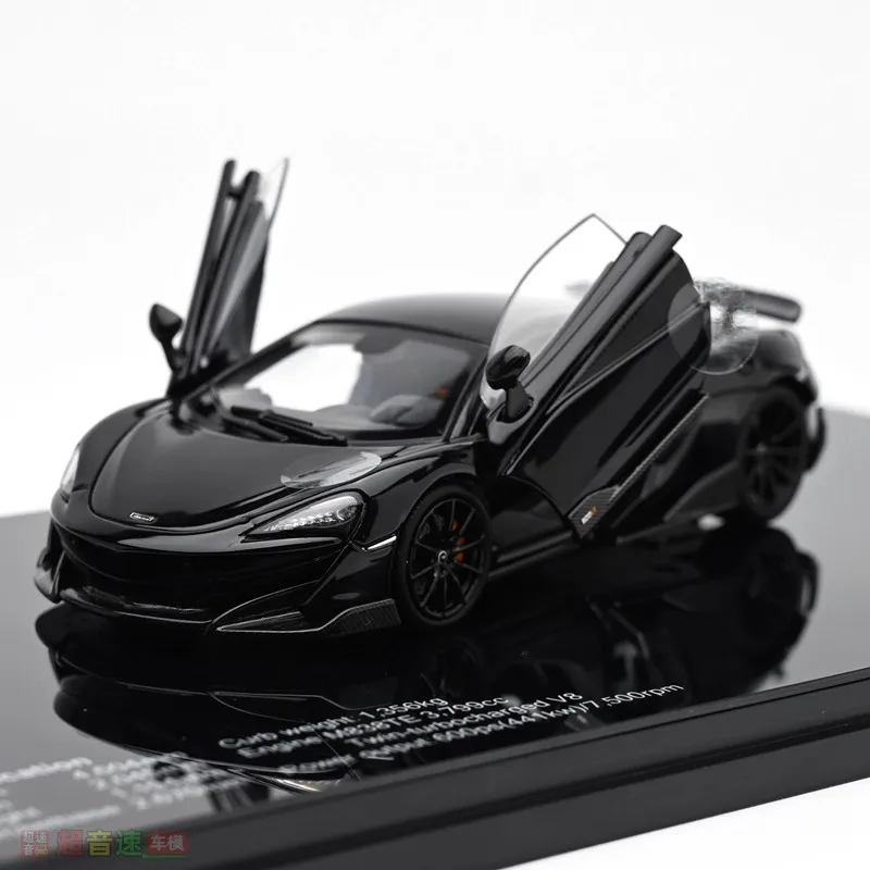 Modèle de voiture en alliage moulé sous pression, échelle LCD 1/43, McLaren 600LT, entièrement ouvrable, produit fini pour Collection de supercars, cadeau d'anniversaire pour garçon