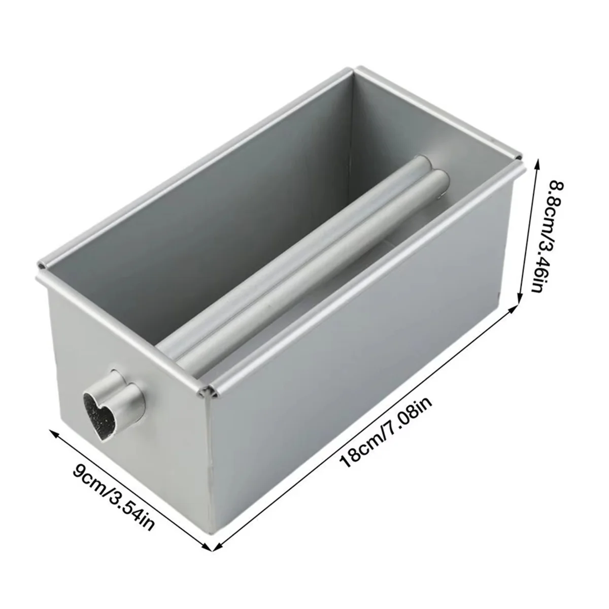 

A04I Heart Cake Mold Pound Cake Mold with Center Tube Square Cake Mold Sandwich Bread Mold Hollow Ancient Cake Mold 250g