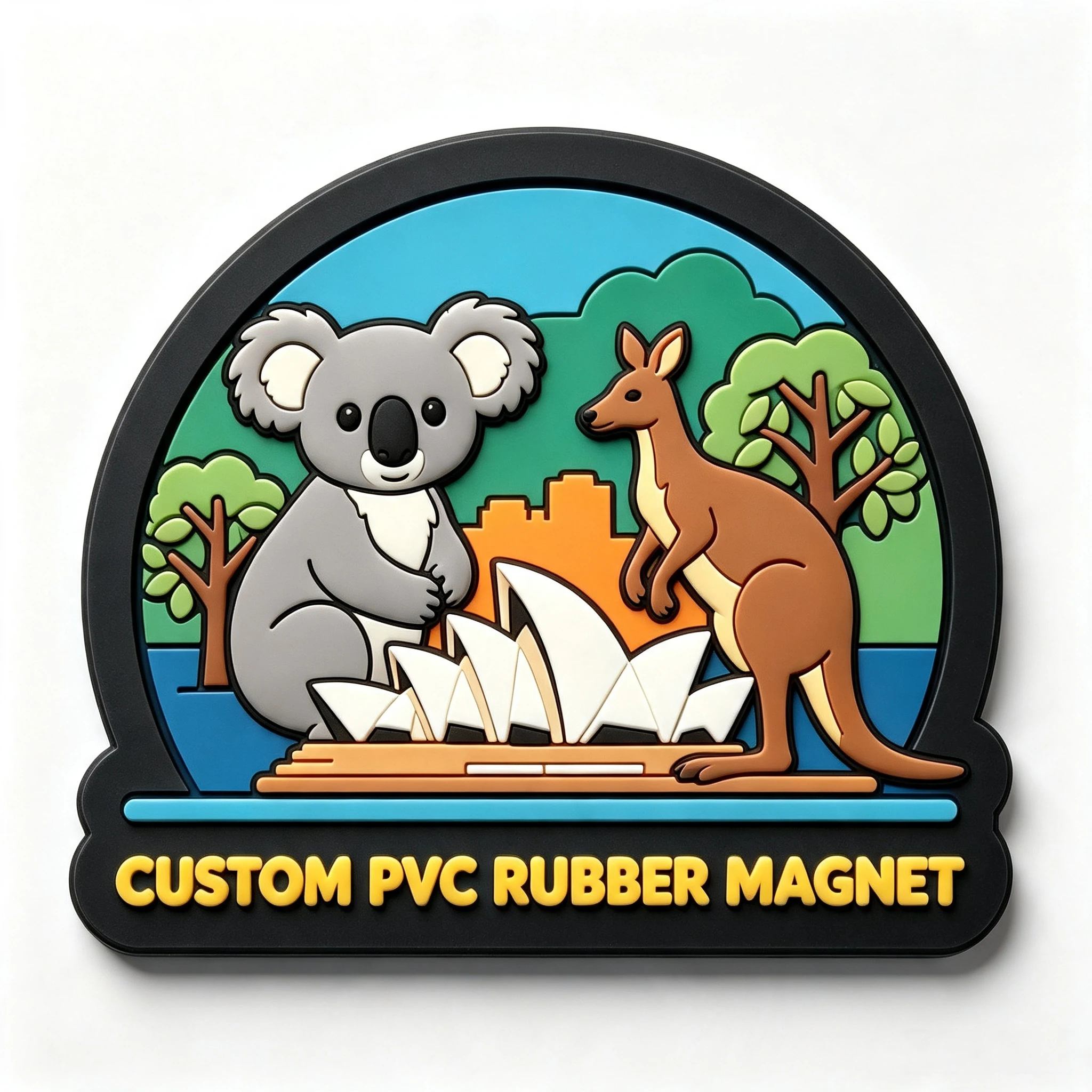 Customized City Travel Pvc Soft Rubber Refrigerator Magnet Cultural Creative DIY Peripheral Souvenir