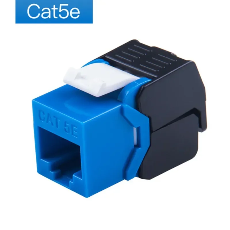 Cat5e كيستون جاك RJ45 UTP أداة أقل نوع وحدة الرافعات محول RJ 45 مقرنة أنثى إيثرنت لموصل لوحة التصحيح الشبكة