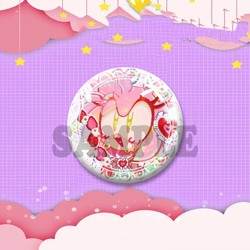Niedliche Anime-Spielcharakter Amy Rose Brosche Cartoon Rollenspiel-Abzeichen Schmuck Emaille-Pins für Rucksack Kleidung Geschenke für Freunde – Detail 4
