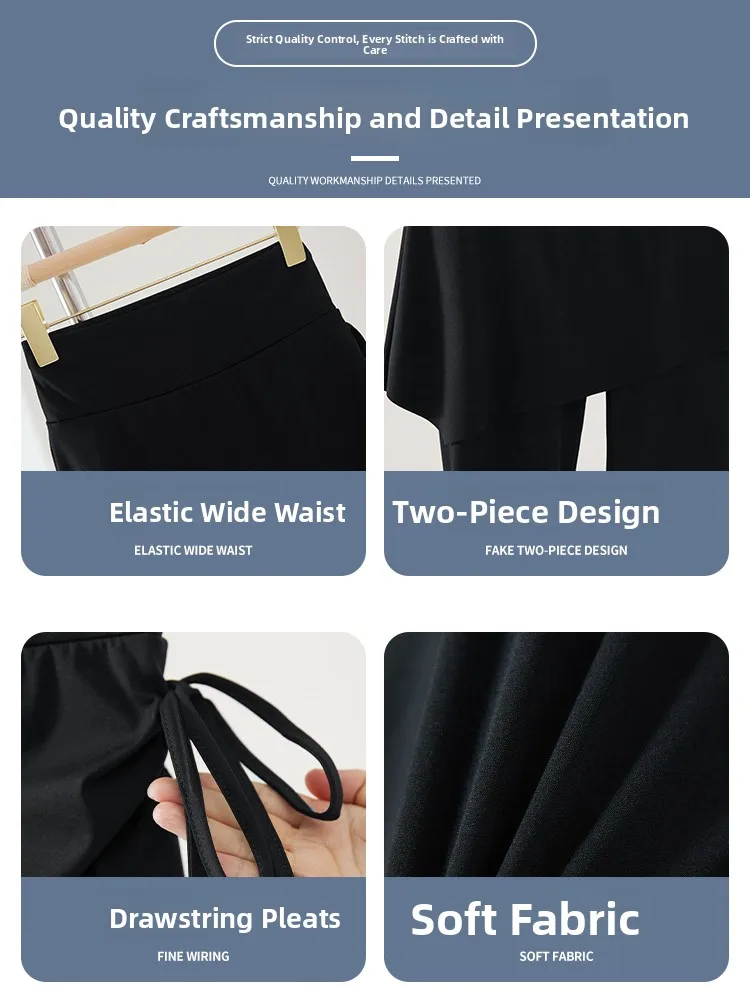 Yogabroek met hoge taille Dames Micro Flare Strakke pasvorm Sportbroek Bovenkleding Rok Casual Fitn Hoog elastisch nylon