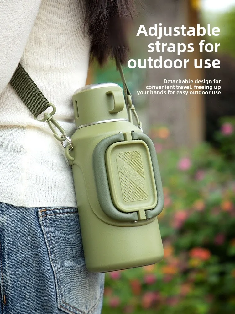 

Bx 36L Stainl Steel Insulated Water Bottle Large Capaci Portable Tea Water Separation Outdoor Sports Water Bottle