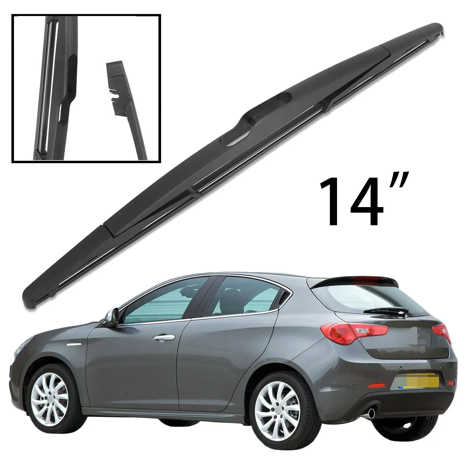 

For Alfa Romeo Giulietta 940 2010-2020 Car Accessories 14" Rear Windshield Windscreen Washer Wiper Blade