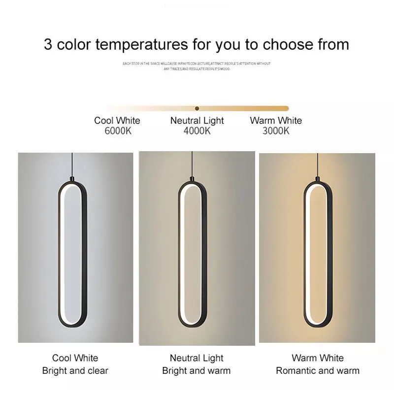 Indoor LED Pendant Lamps For Kitchen Dinning Room Nordic Bedroom Suspended Hanging Lighting Fixtures Chandelier Lights for Aisle
