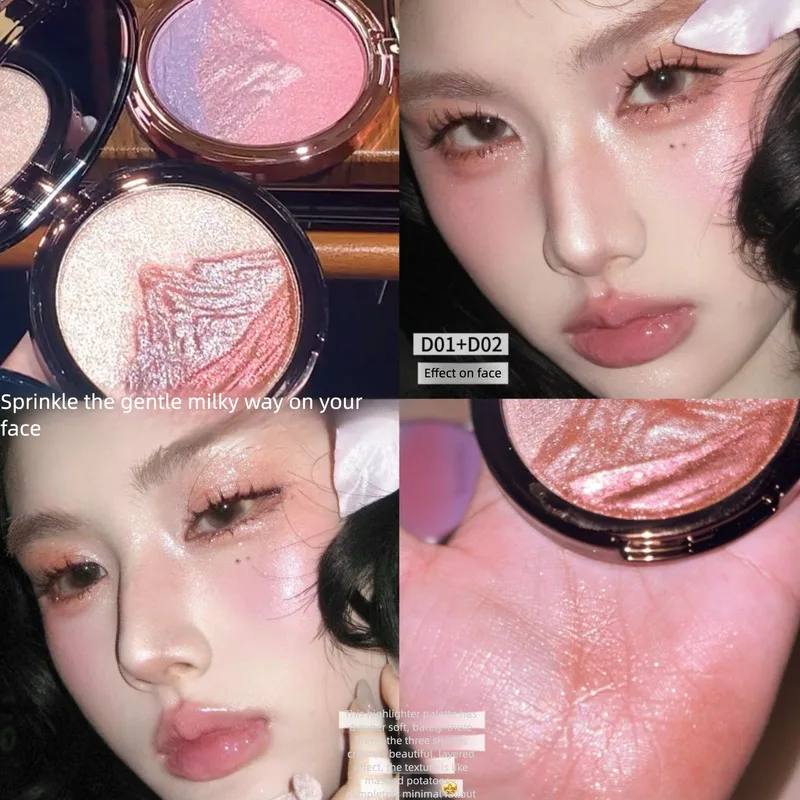 

Gradient High-gloss Powder Water Glow Brightens And Glitters Korean-style High-gloss