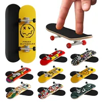 Maple Wood Toy Finger Skateboards Hobbies Novelty Anti Stress Sensory Fingerboard Toys Mini Funny Gift For Kids Boy