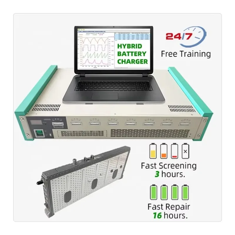 Smart Auto Cell Capacity Charge Discharge Balance System Reconditioning Equipment  Hybrid Battery Analyzer Tester