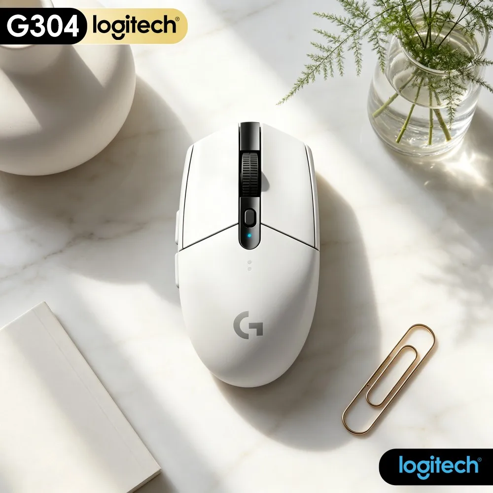 Logitech G304 LIGHTSPEED Wireless Gaming Mouse Practical Built‑In Receiver Compartment Prevent Tiny Loss