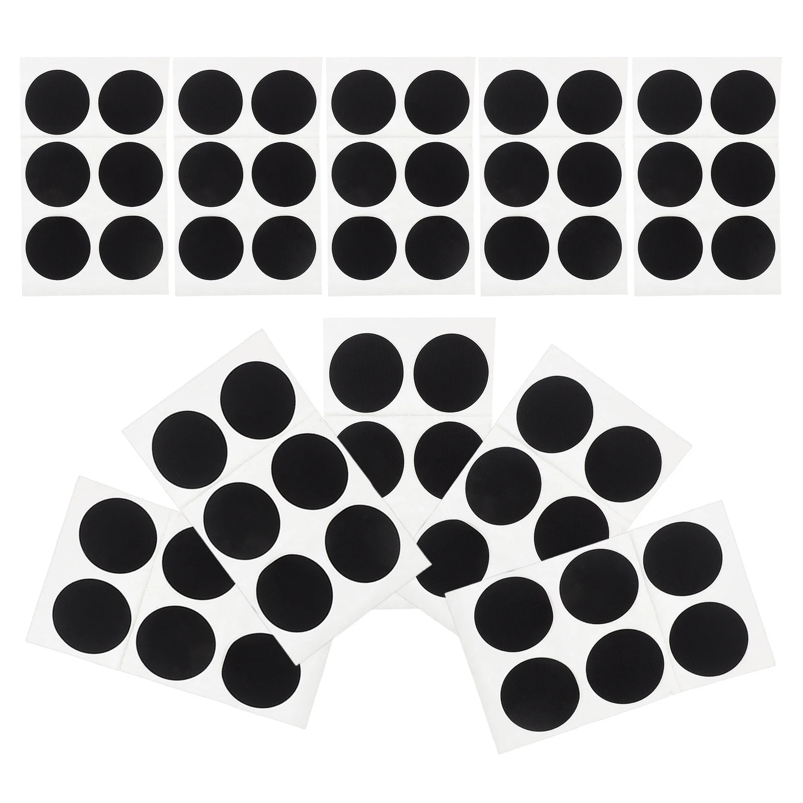 60 قطعة طقم تصليح رقعة إطارات الدراجة بقع المكونات المسطحة ذاتية اللصق لإصلاح رقعة الطريق الجبلية للدراجة الداخلية #2