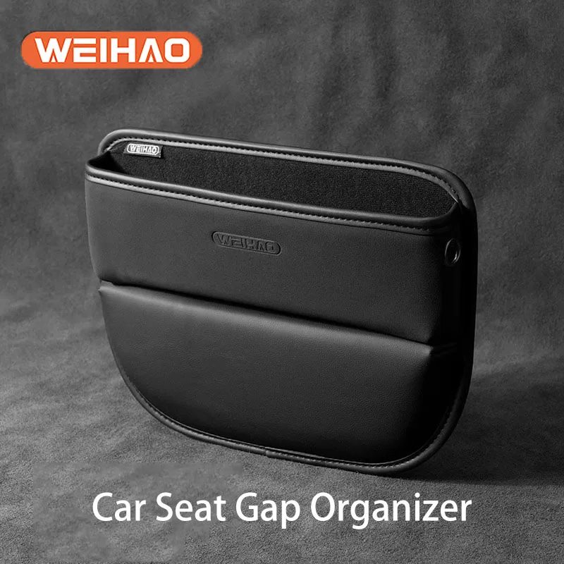 Car Accessories Car Seat Gap Box Storage Box Seat Side Pocket Leather Car Seat Gap Organizer Car Front Seat Auto Storage Box