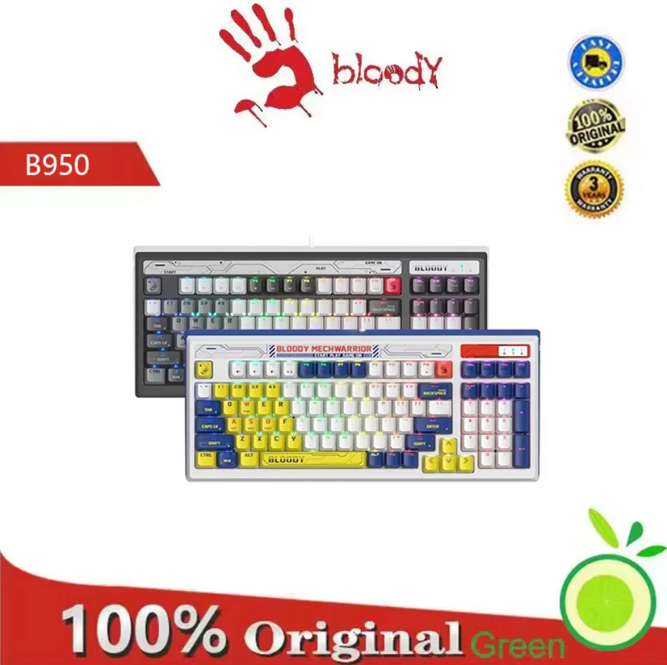 

A4Tech Bloody B950 Wired Mechanical Game Keyboard, third-generation optical axis, esports light tone version