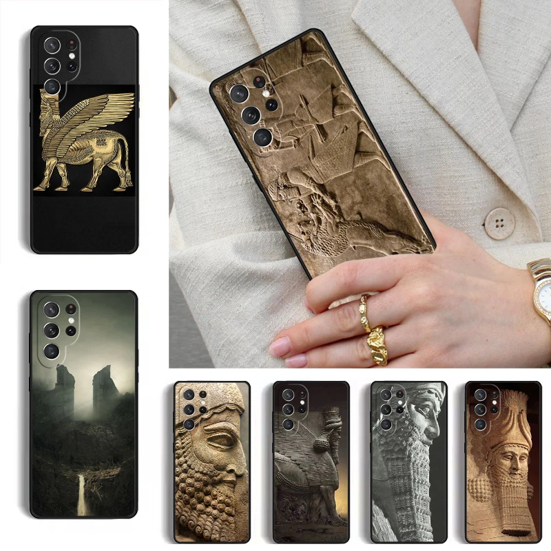 Lamassu Assyrian Mesopotamian Phone Case for Samsung Galaxy S26 S25 Ultra S24 S23 S22 S21 Plus Note 10 Bumper Cover