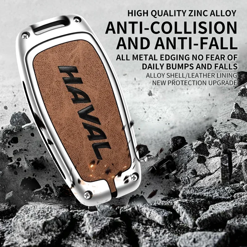 Car Key Case Shell Auto Emblem Keychain Ring For Haval Jolion F7 H9 H6 H2 F7X F7H H8 H3 H4 H1 H5 H7 F5 M4 M6 H6-Coupe First-love