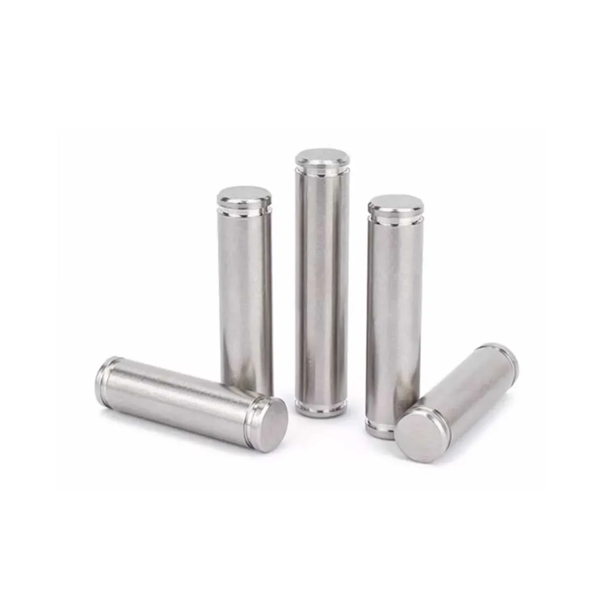 304 Stainless Steel Double Headed Slotted Cylindrical Pin/ Matching Retaining Ring M3-M12