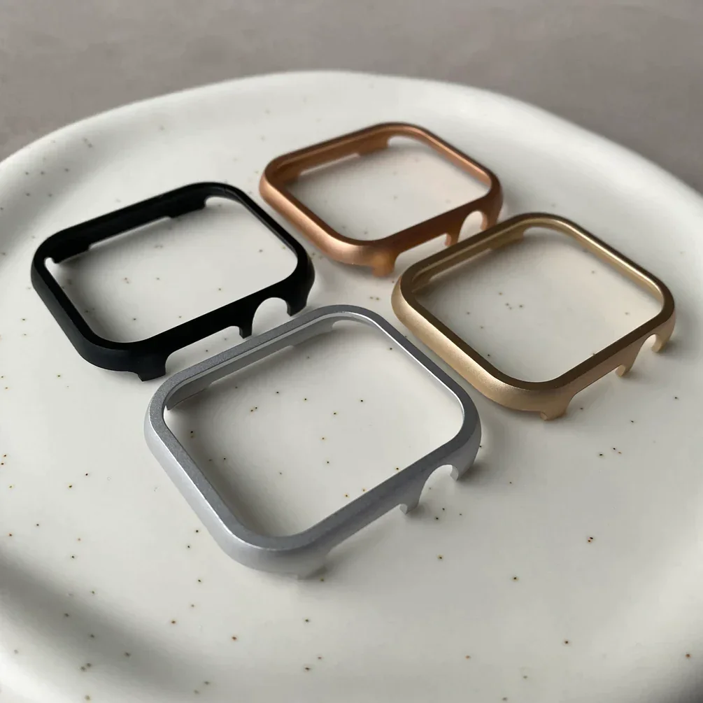 

Lightweight Metal Protective Frame for iWatch Serie 9 8 7 6 5 4 SE Aluminum Alloy Case for Apple Watch Cover 40mm 41mm 44mm 45mm