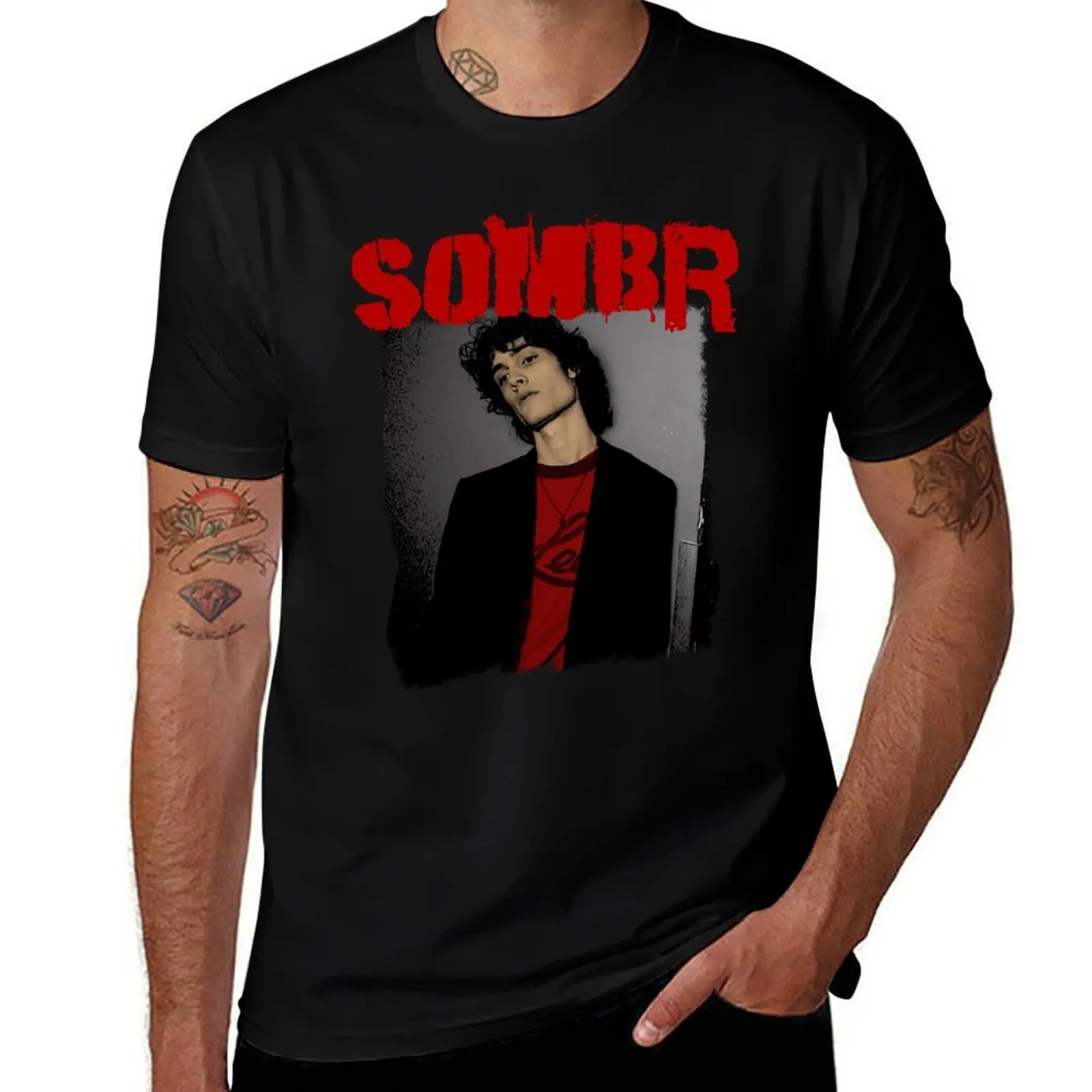 

with T-Shirt man Vintage Sombr Grunge shirt cotton t t t Style man shirts prints shirt plain