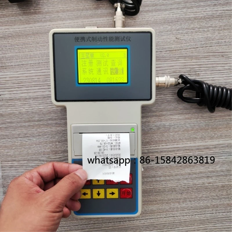 Portable Braking Performance Tester, Microcomputer Handheld Road Tester Automobile Braking Performance Testing Equipment