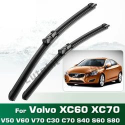 Wiper Front Wiper Blades For Volvo XC60 XC70 V50 V60 V70 C30 C70 S40 S60 S80 Windshield Windscreen Window Brush 26''20''