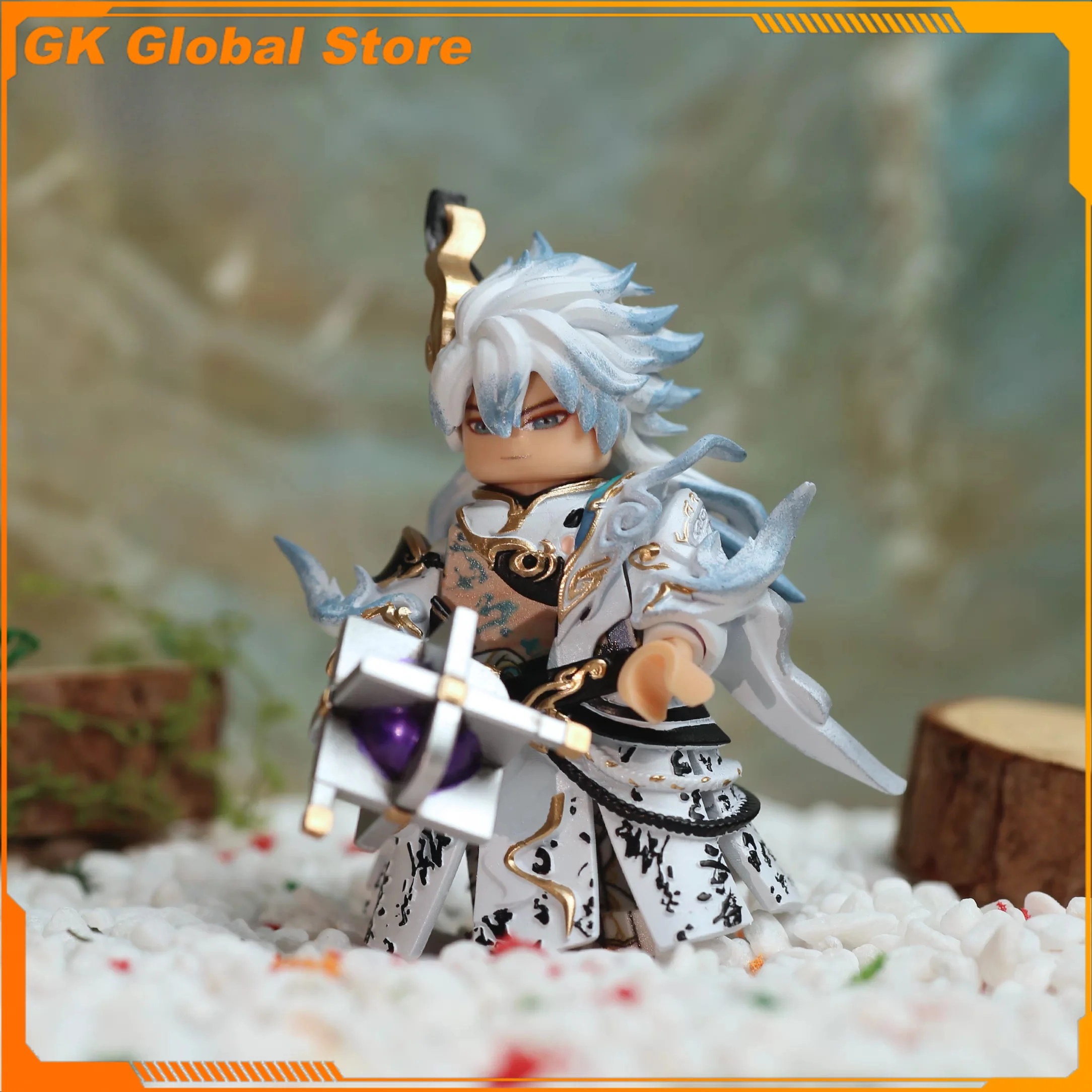Honor of Kings Game Figure Zhuge Liang Peripheral ABS Assembling Building Blocks Desktop Decoration Ornaments Birthday Gift Toys