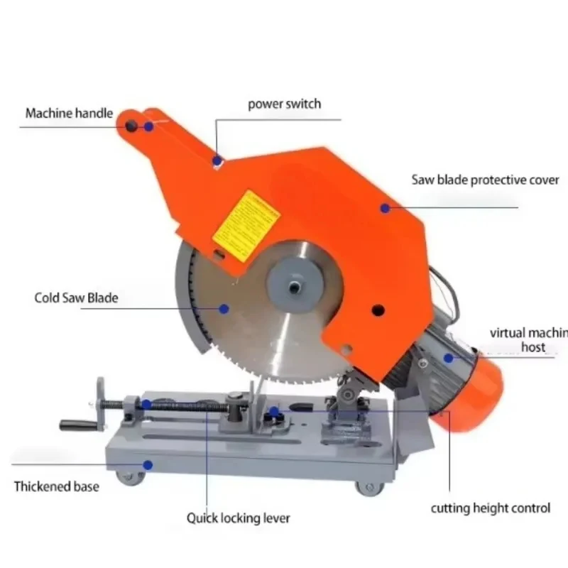 

(Sea shipping) VOW, 380V High Power Industrial Cold Cutting Saw Multifunctional 45 Degree Metal Cutting Machine For Rebar Round