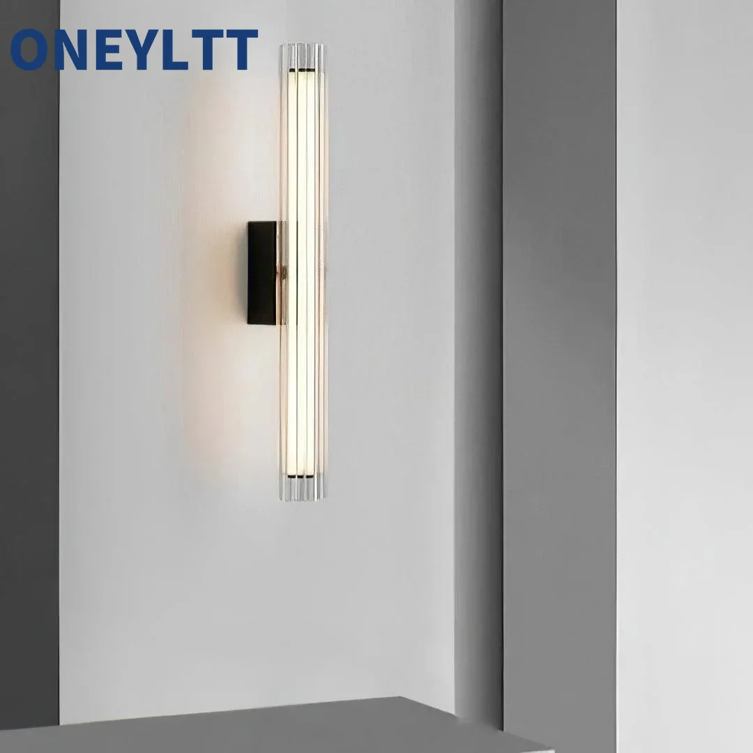 

Modern luxury glass wall lamp villa living room creative corridor corridor hotel designer high-end atmosphere bedside lamp