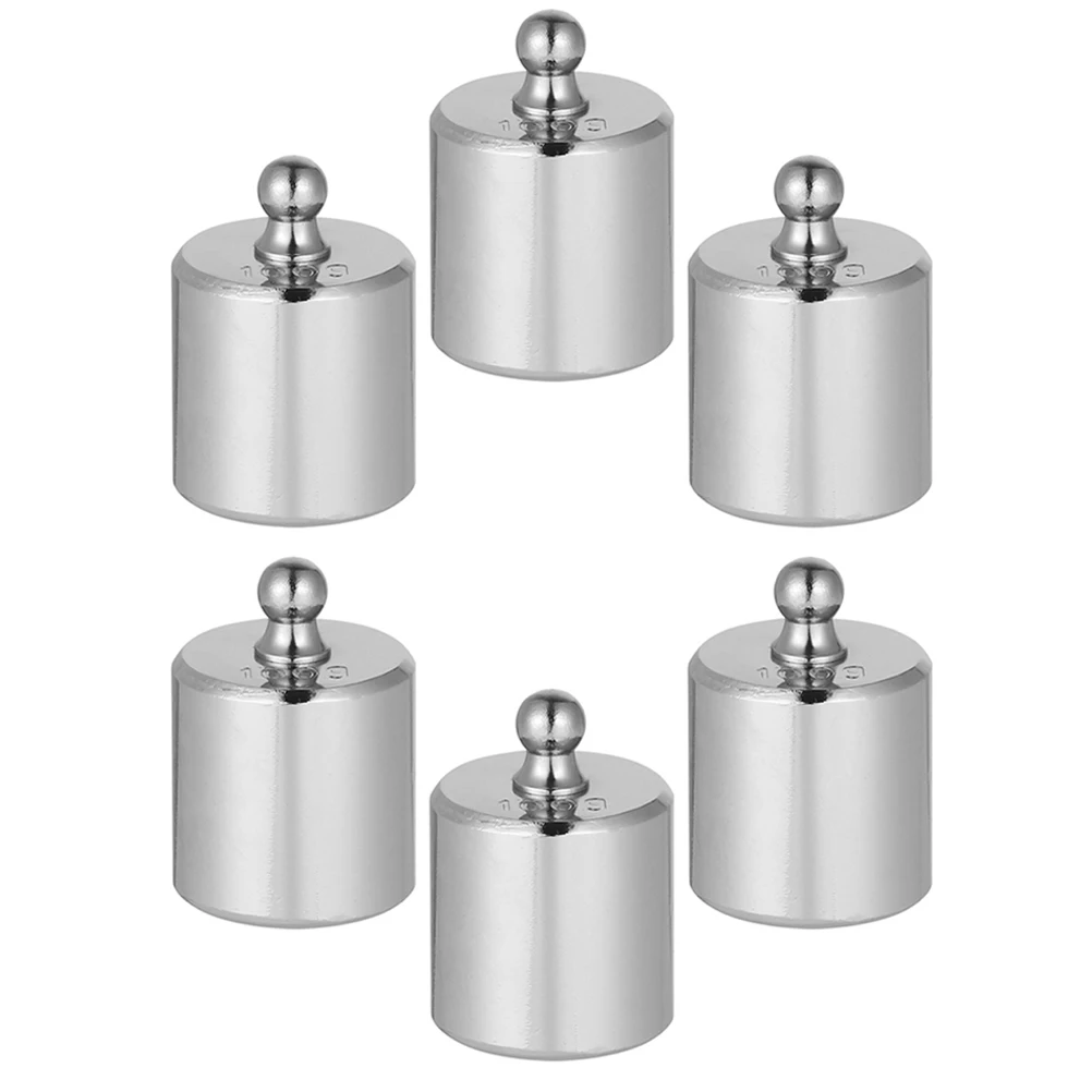 

6 Calibration 100g Chrome-plated Steel Weights Steel Scale Balance Tools Accurate Weighing Digital Non-rusting