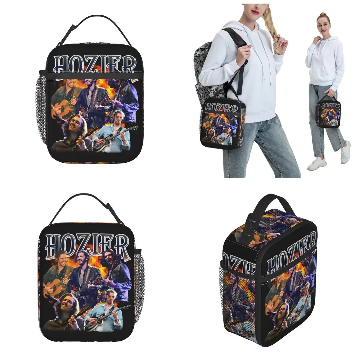 Hozier Homage Merch Insulated Lunch Bag For School Office Hozier Fan Food Box Portable Cooler Thermal Bento Box