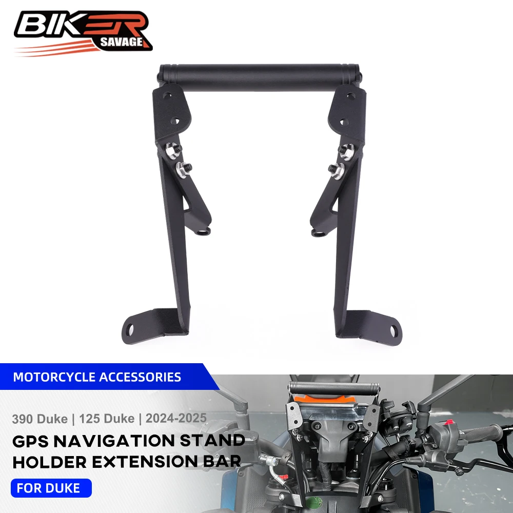 

2024 For Duke 390 125 2025 Cellphone Phone GPS Navigation 22MM Mount Motorcycle Extension Dash Stabilizer Anti Vibration Bracket