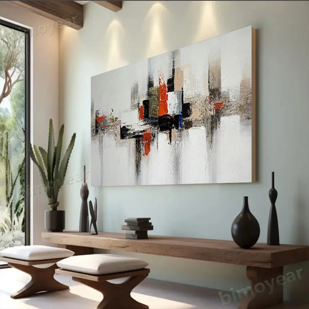 100% رسمت باليد مجردة النفط اللوحة بسيطة الدهانات الحديثة جدار صورة فنية على قماش جدارية لغرفة المعيشة ديكور المنزل الطلاء