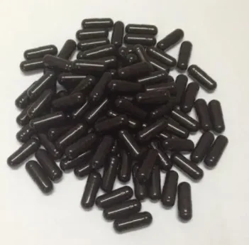 

0# 10000pcs! Free delivery Clear All black empty gelatin capsules sizes 0 seperated capsule available Packing bottle