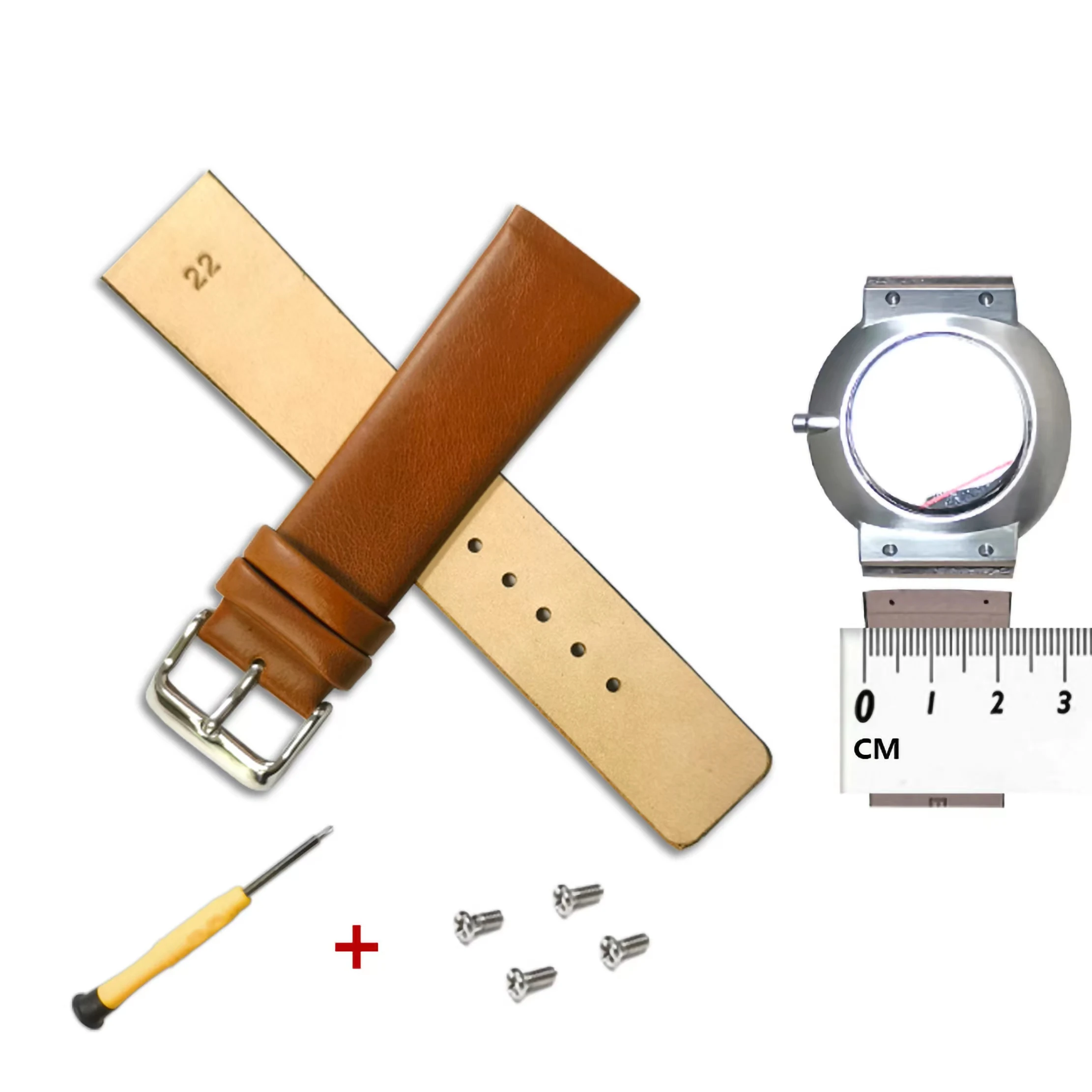 Replacement Leather  Watch Band for Skagen Bering  with Screws，Screw Strap For More Sizes